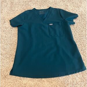 Caribbean blue figs scrub top